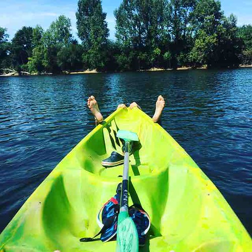 Man overboard! On the Dordogne this afternoon kayaking #icu_france #dordogne #kayak #river #igersfrance #igerslondon #ontheriver #aquitaine #sudouest #france #watersports #canoevelospessac #pessacsurdordogne