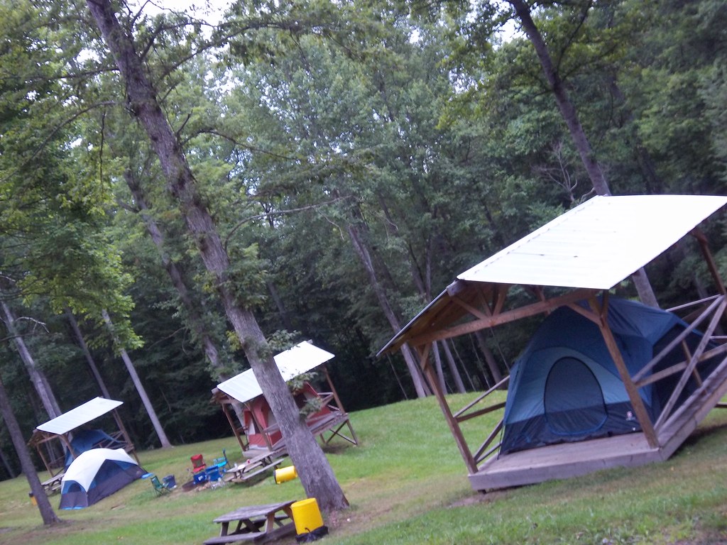 Tents on Platform