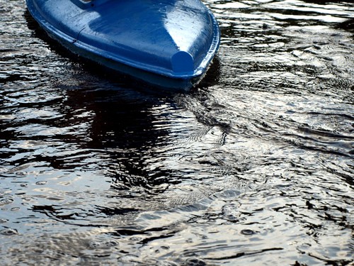 Blue Kayak River Rapids