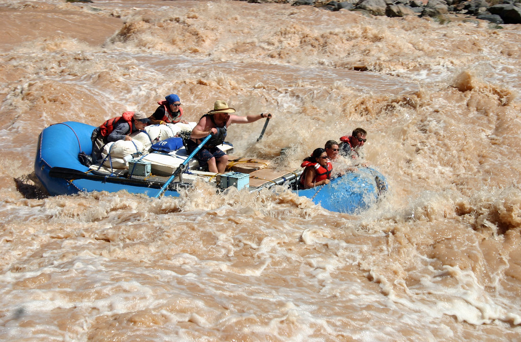 Grand Canyon National Park: Colorado River Running A Rapid 3767